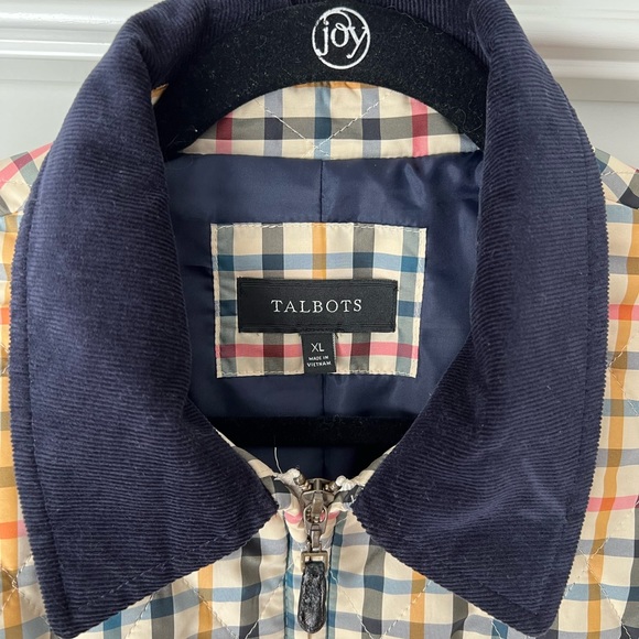 TALBOTS PLAID QUILTED JACKET - Picture 5 of 8